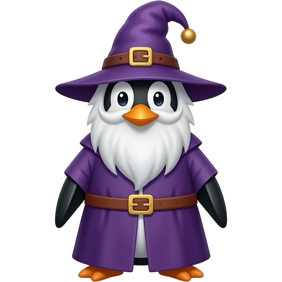 Penguin Wizard emoji