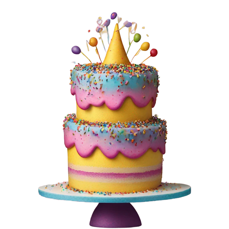 Dancing cake emoji