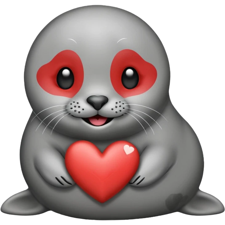 a seal in love emoji