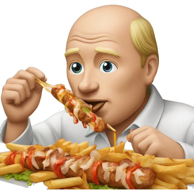  Vladimir Poutine eating a kebab emoji