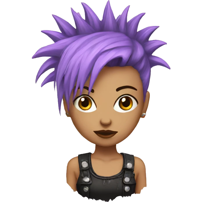 punk girl emoji