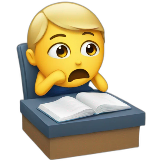studying-crying emoji