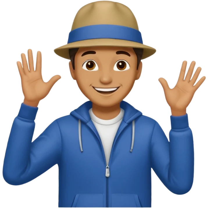 Man doing the metro an dance emoji