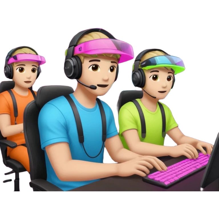 Neon Visor Gamers emoji
