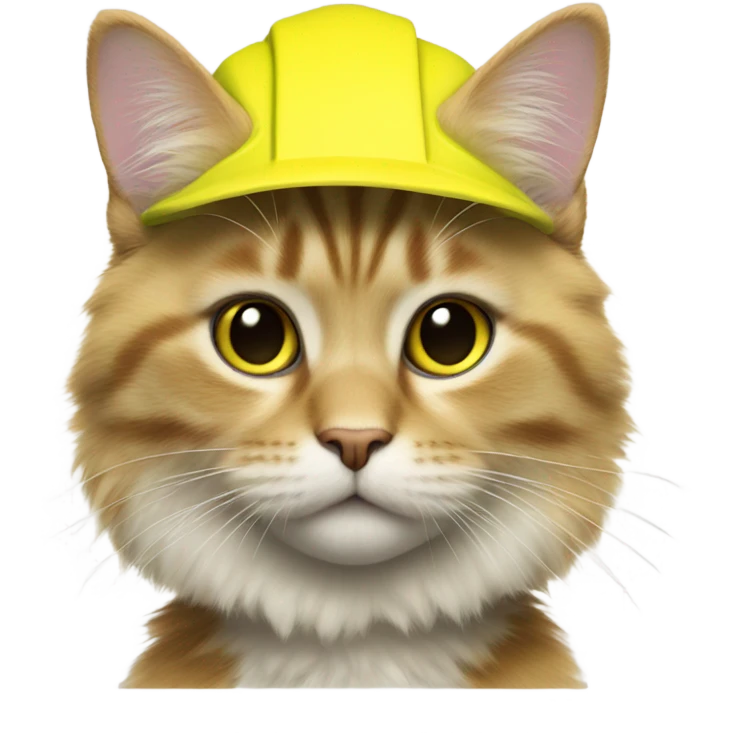 Cat with safety vest  emoji