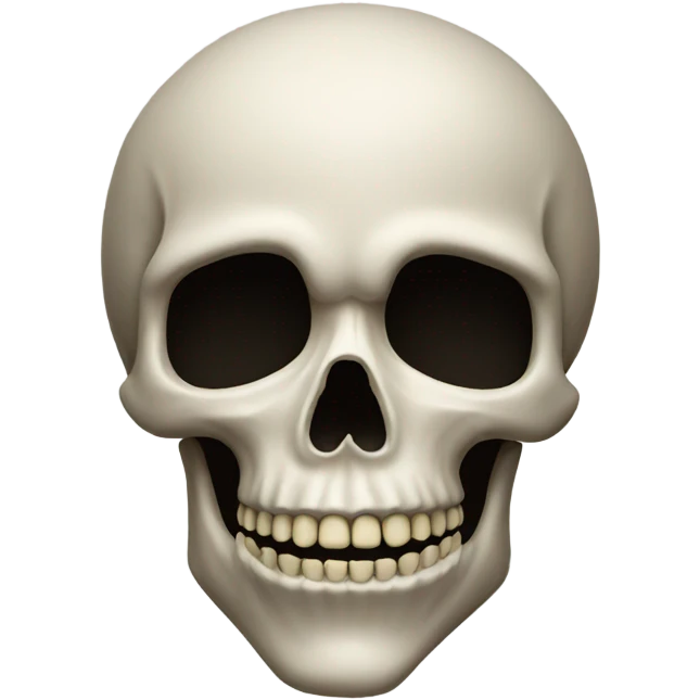 Skull with lips emoji