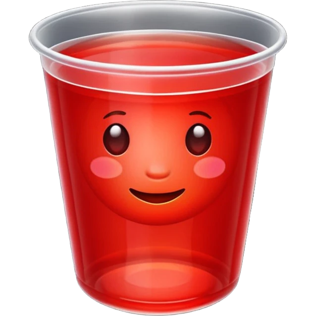  red jelly cup emoji