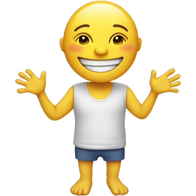 😊with hands and foots  emoji
