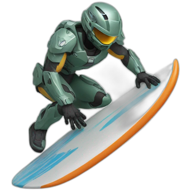 Halo surfing emoji