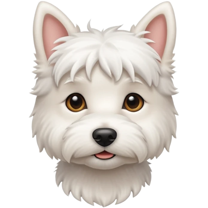Tiny westie dog emoji