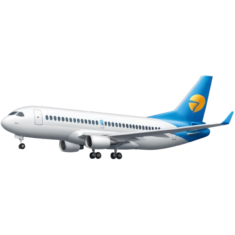 A commercial airplane with the Framer logo on the tail wing. emoji