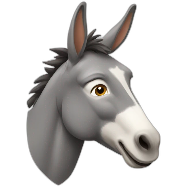 Donkey smiled emoji