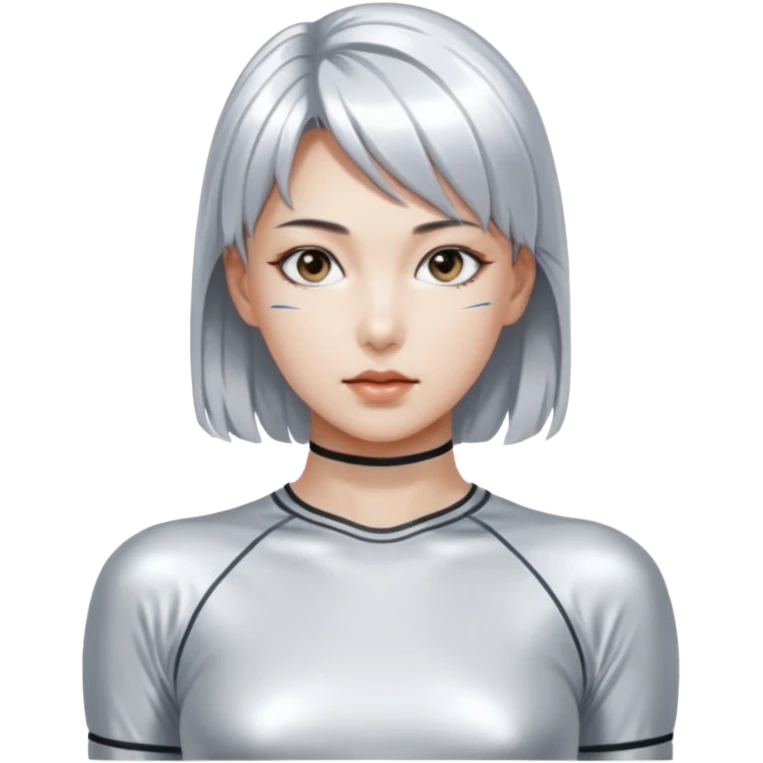 Russian sport glory silver sorayama emoji