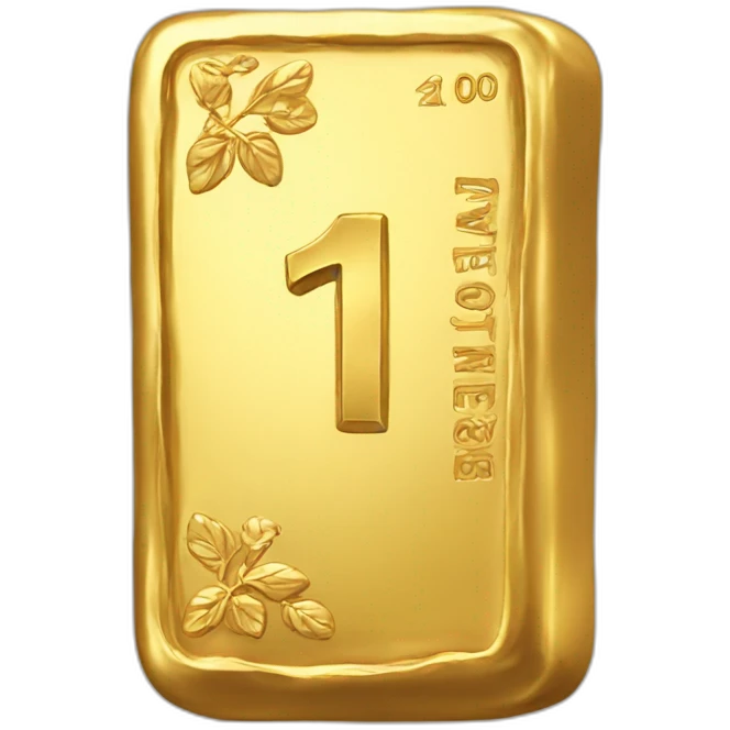 gold bar emoji