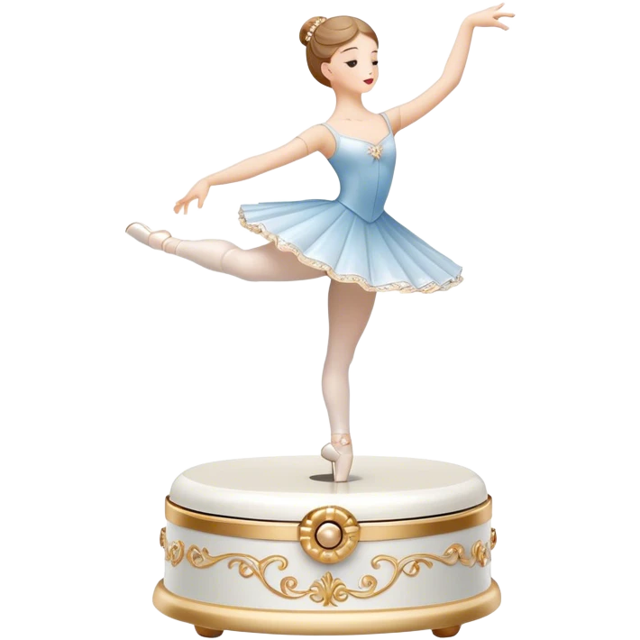 ballet dancer music box emoji