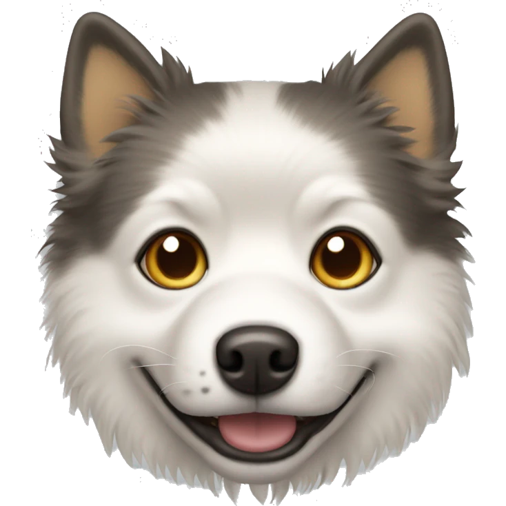 Spitz dog face emoji