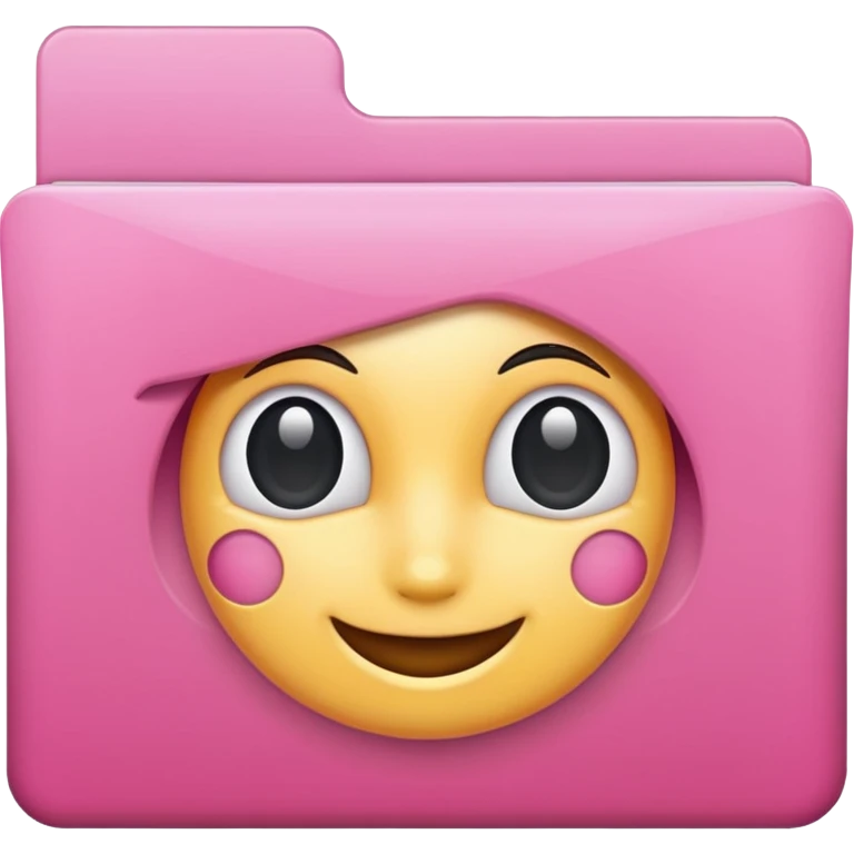 mix pink forward facing folder emoji