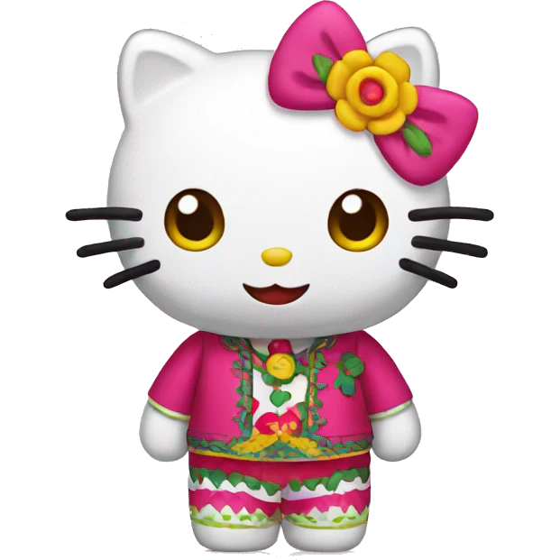mexican Hello kitty emoji