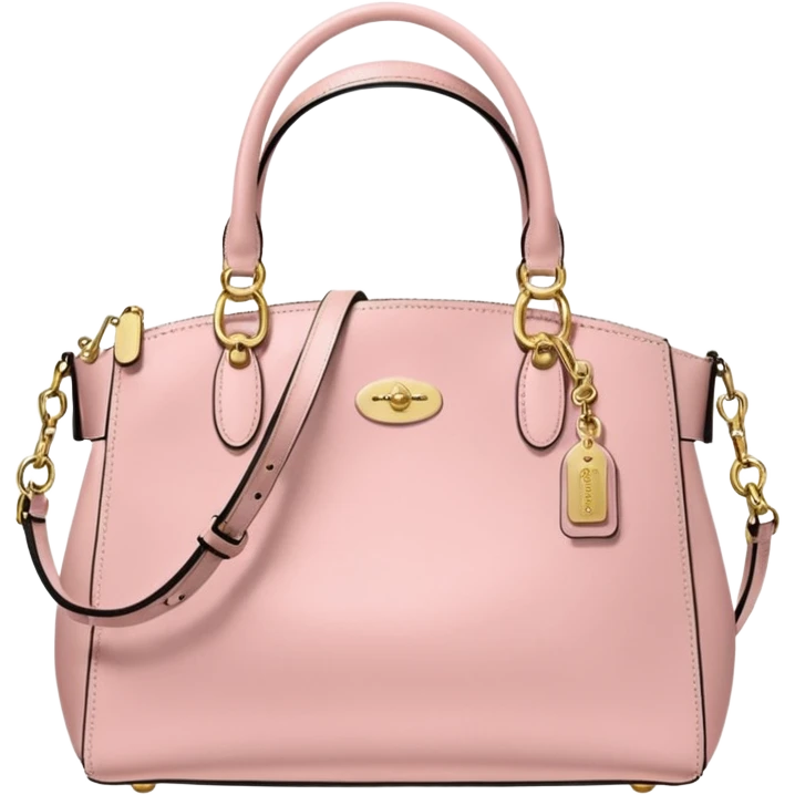 coach bag color pink emoji