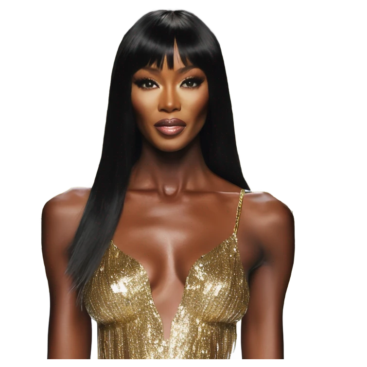 Naomi campbell on a runway victoria secret angel wings emoji