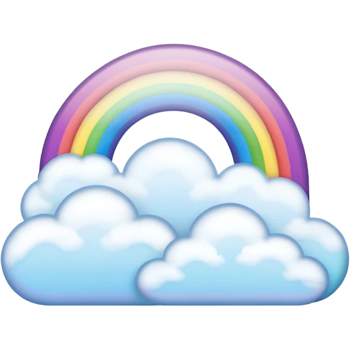 Cloud Rainbow emoji