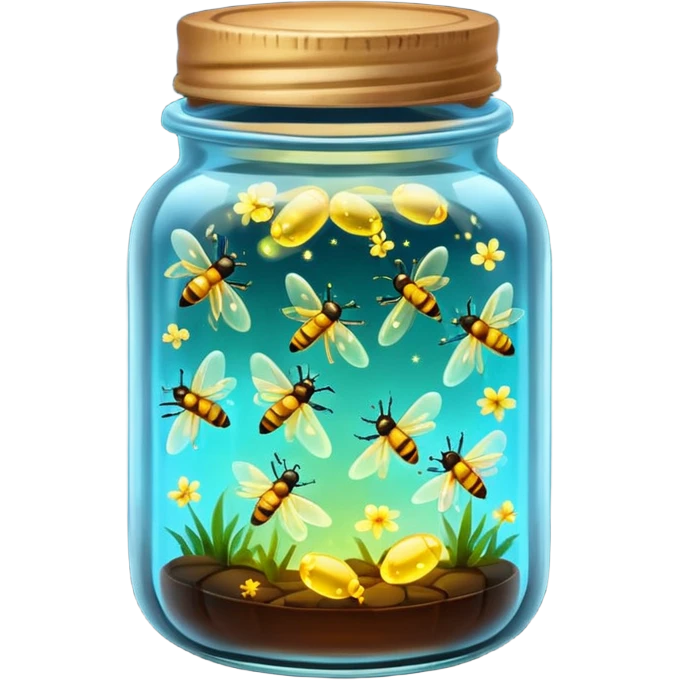 fireflies in a jar emoji