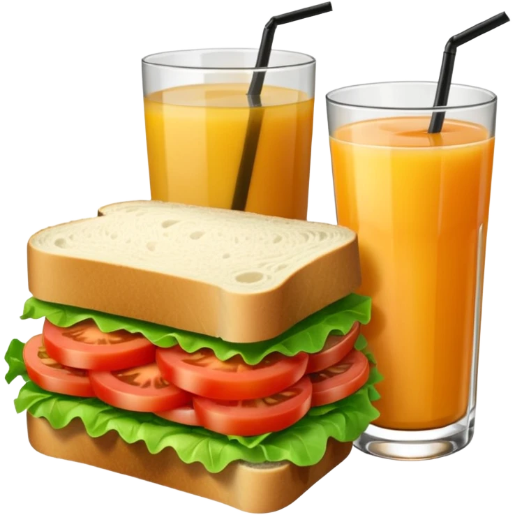 sandwiche and juice emoji