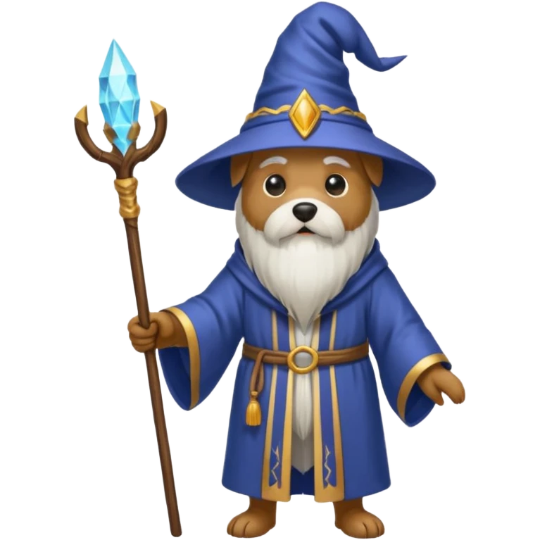 Dog wizard emoji