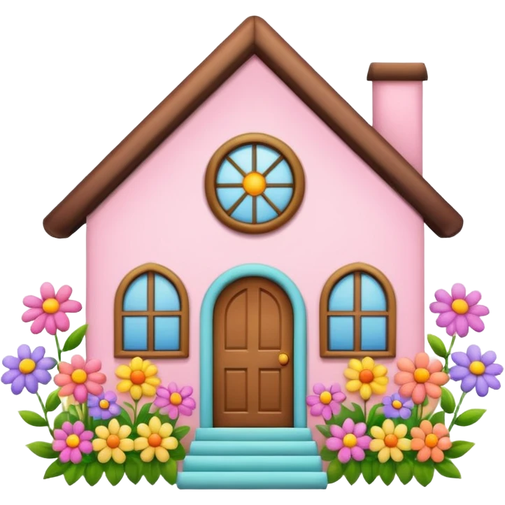 house made flowers emoji