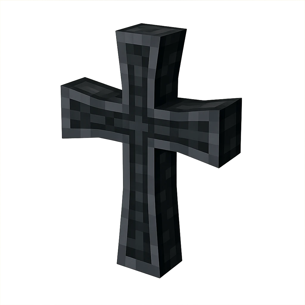 goth cross emoji