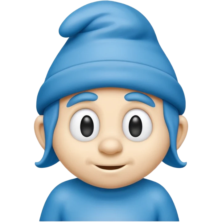 smart smurf  emoji