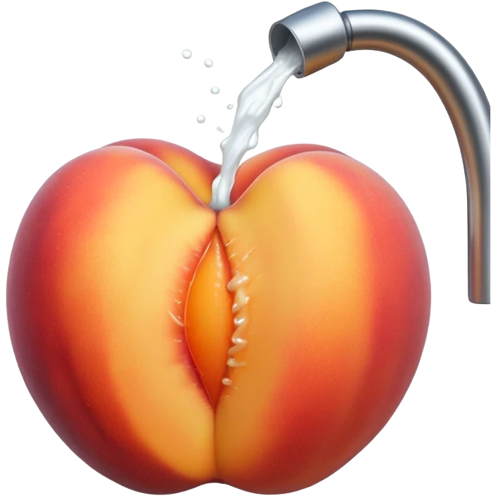 Peach milking emoji