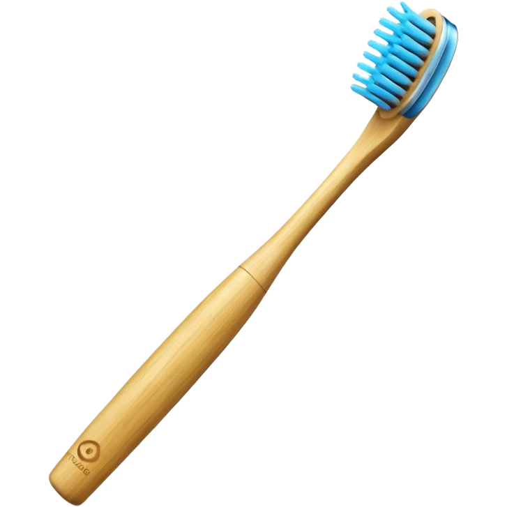 Bamboo toothbrush emoji