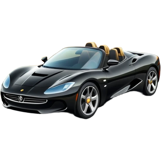 luxury car is driving on a scenic highway with beautiful landscape around emoji