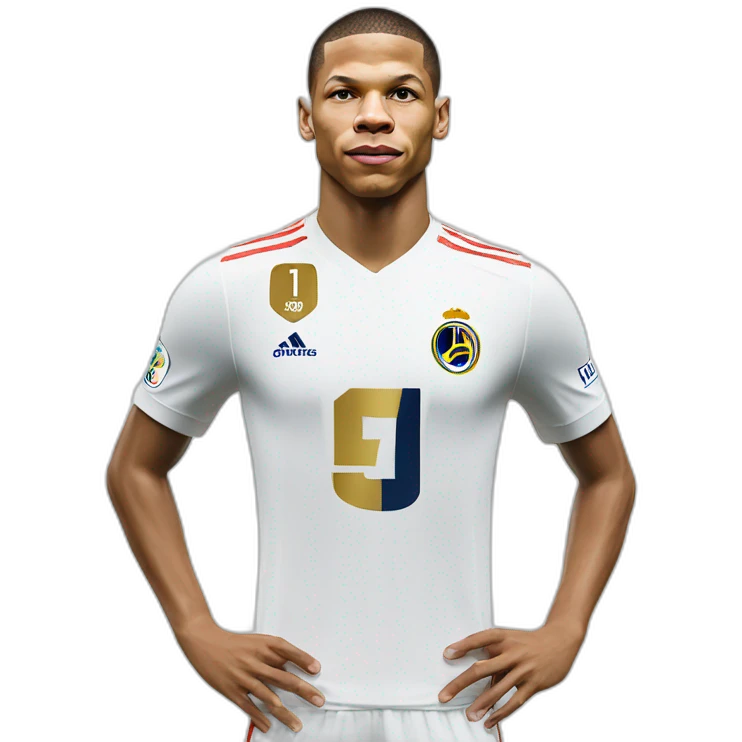 Mbappé tient le ballon d'or emoji