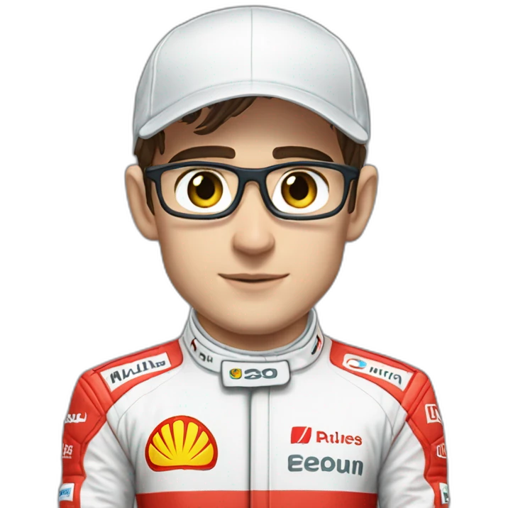 charles Leclerc wearing WORN RACE SUIT emoji