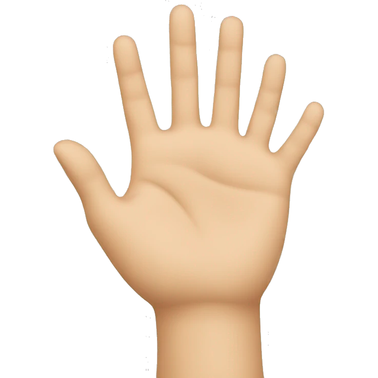 Hand raising  emoji