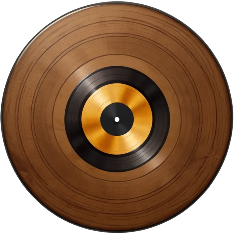 create a vinyl in wood texture emoji