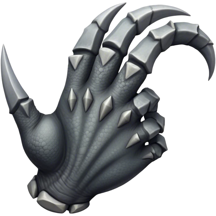 dinosaur claws, like symbol emoji