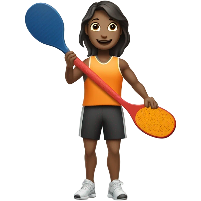 Person playing pickleball  emoji