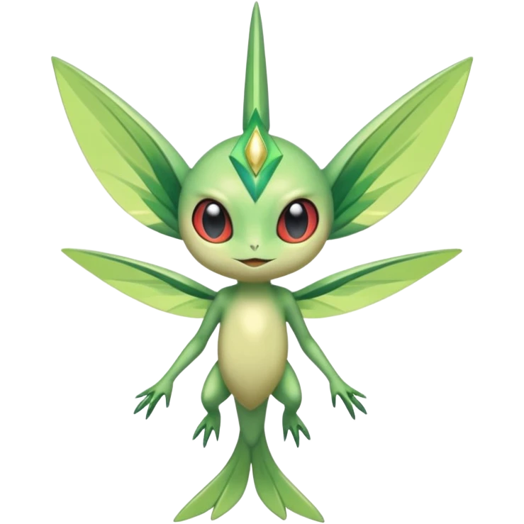 Shiny Aural Keldeon-Celebi-Helioptile-Heliolisk-Fakémon-fusion (full body) emoji