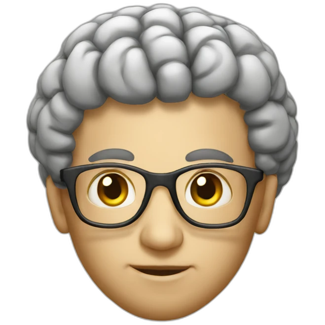 Big brain genius emoji