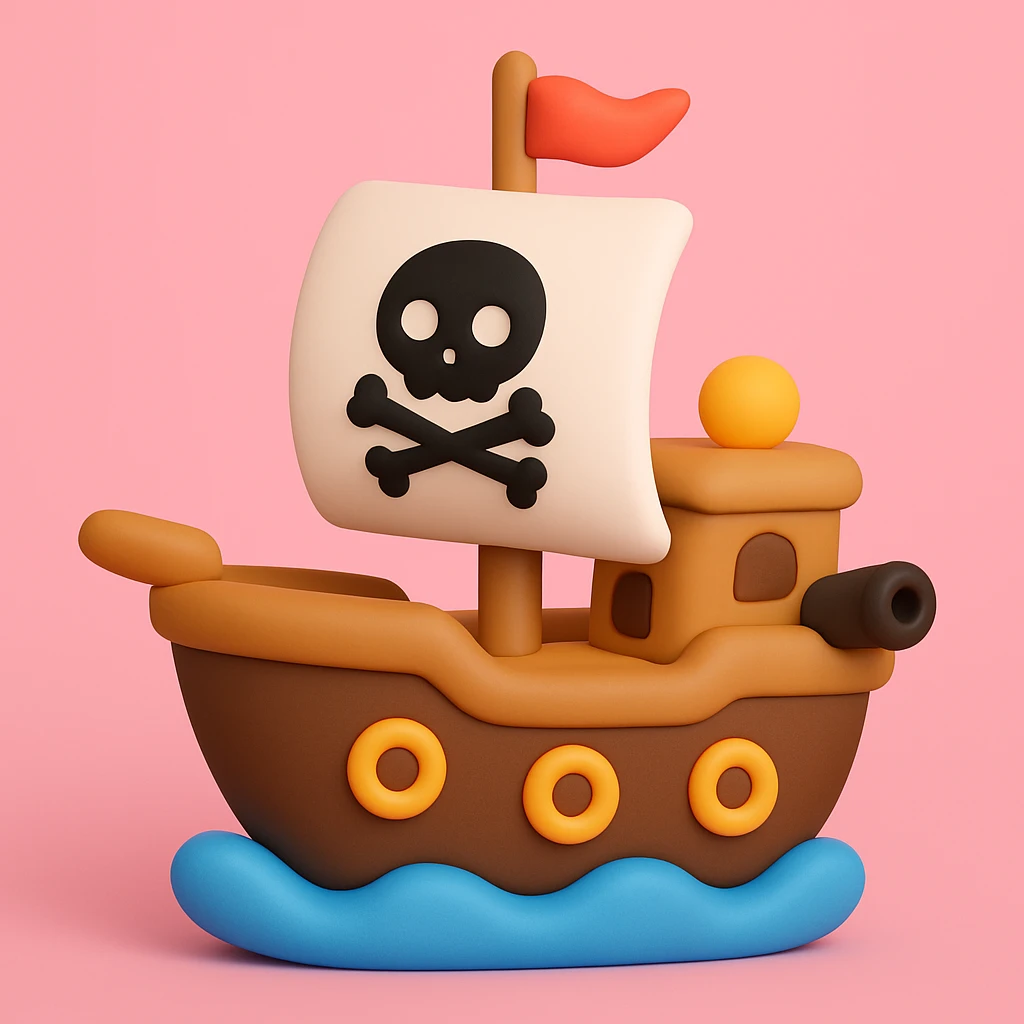 pirate ship emoji