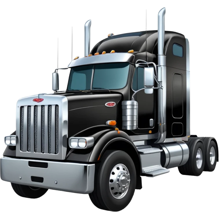 18 wheeler truck Peter belt  emoji