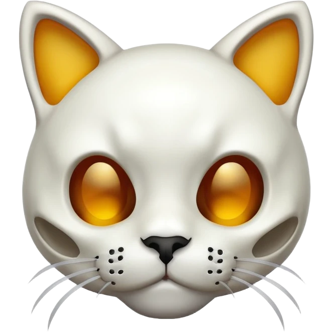 Skull kitty emoji