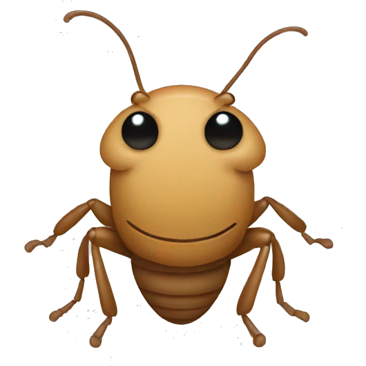 Cute Termite's head emoji