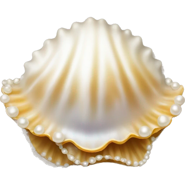 shell with pearl emoji