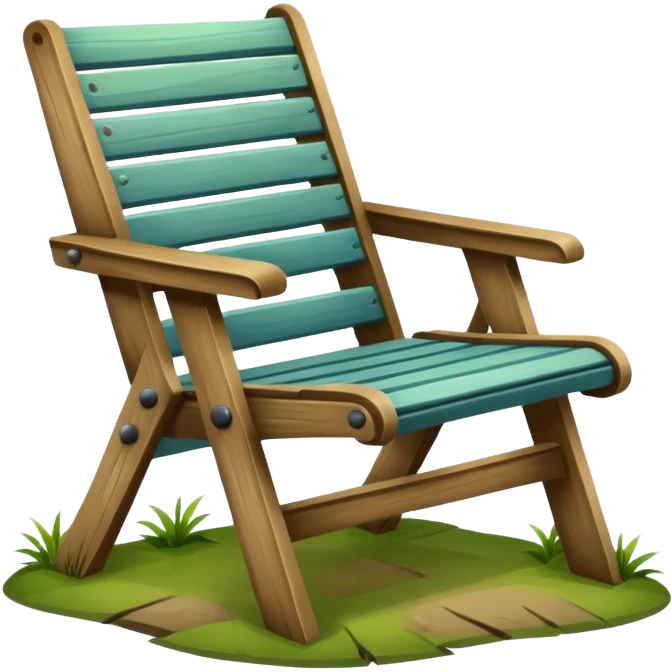 park chair in city park emoji