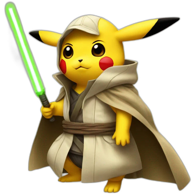 Pikachu jedi  emoji