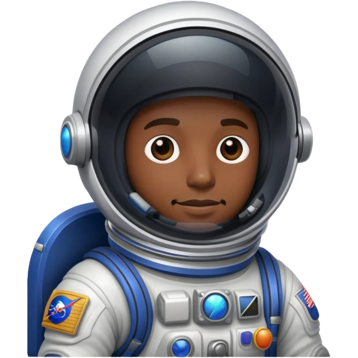 Black cowboy in space emoji